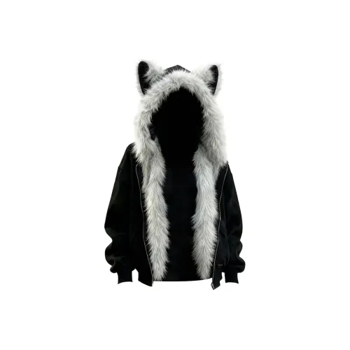 SZSX Черный Унисекс Пуховики