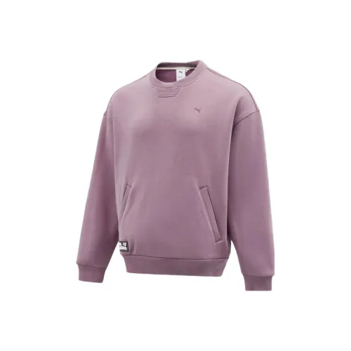 PUMA Светло-фиолетовый унисекс свитшоты