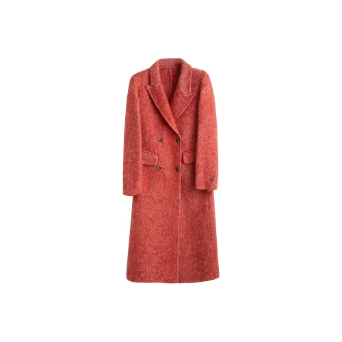 Tonlion Коричневый кофейный красный женский пальто