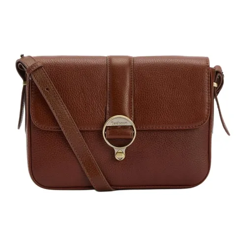 BARBOUR Сумка через плечо из коровьей кожи женская коричневая