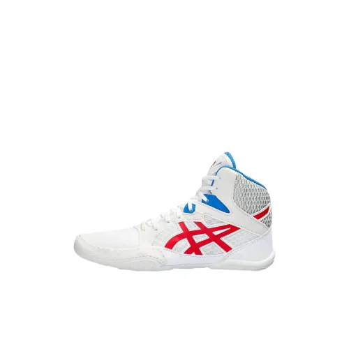 ASICS Snapdown 3 MID Топ Детские Тренировочные Кроссовки Белый Красный Синий