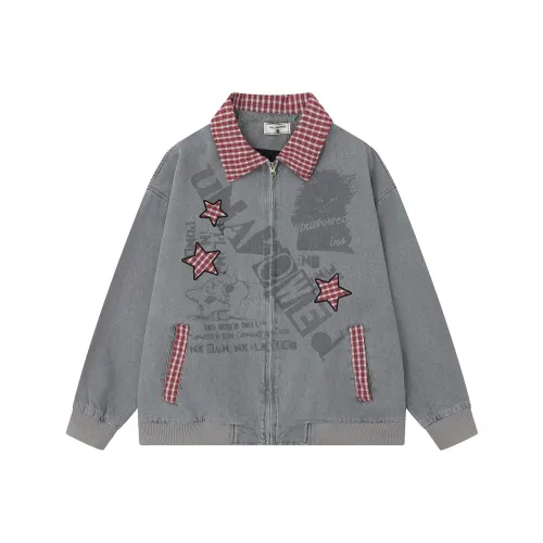 WAYHWEI Серый Унисекс Куртки