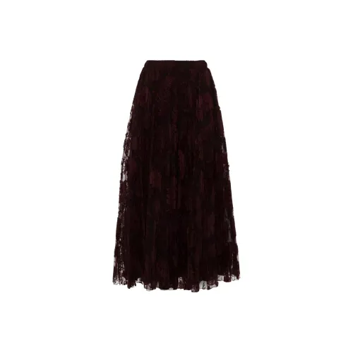 ERMANNO SCERVINO Повседневный Длинный Юбка Женские Коричневый