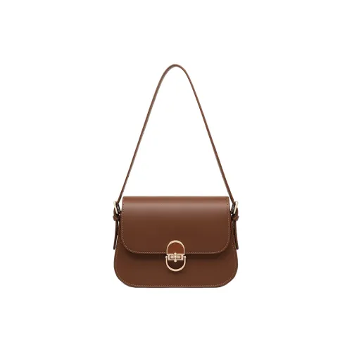 Younger Song Сумка через плечо из коровьей кожи женская коричневая
