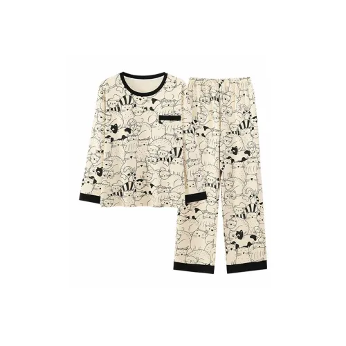 GOSO Абрикос Женские Пижамные Комплекты