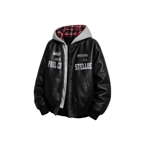 PAUL COSTELLOE Кожа Куртка Унисекс