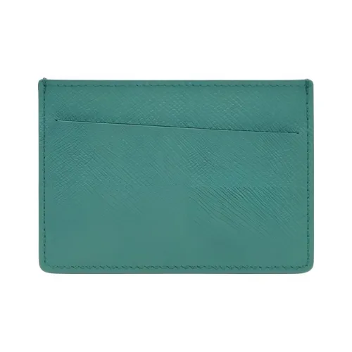 Maison Margiela Зернистая кожа коровы Картхолдер Женские Травяной зеленый