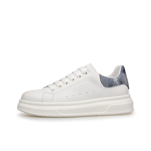 PT'SON Низкий топ Скейтборд Мужские Кроссовки Мужские Белый Синий