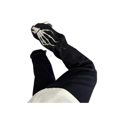 DAFK Угольный Черный Полу-Эластичный Пояс Мужские Джинсы