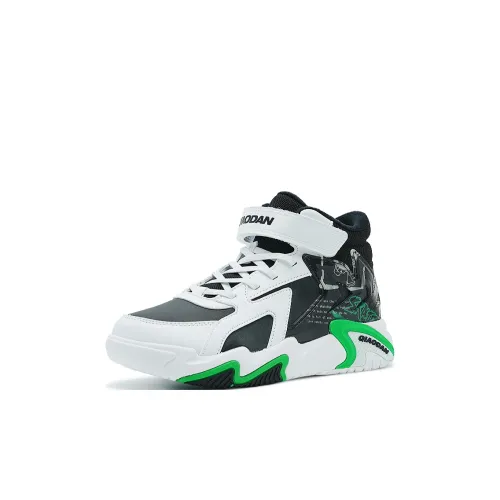 QIAODAN визуально увеличивает рост Детская хлопковая обувь Черный Sunward Зеленый Унисекс