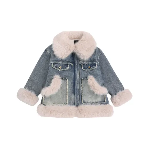 Guldoeleph Джинсовый синий Kids Натуральный и искусственный мех