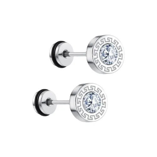 Jinmao Титановые и стальные серьги-гвоздики унисекс