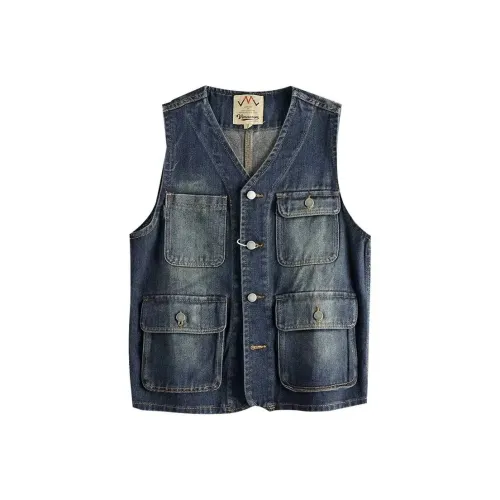 PLQV Синий Мужской Жилеты