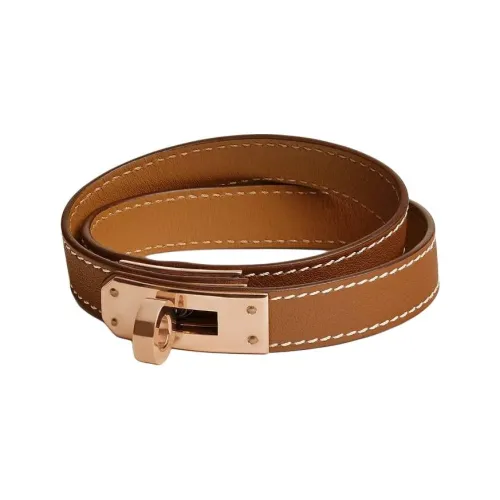 HERMES Swift Телячья кожа Браслеты Унисекс Коричневый