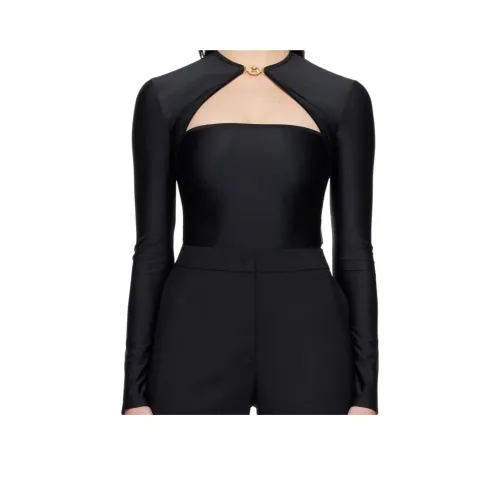 Marine Serre Черные Женские T-рубашки