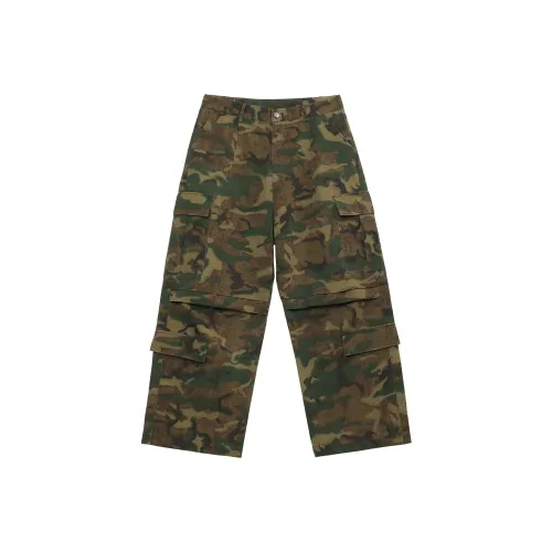 BIPOLAR Лесной Камуфляж Унисекс Карго Брюки