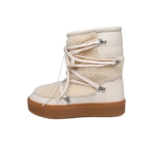 CHIARA FERRAGNI Короткий сноубутс женский бежевый