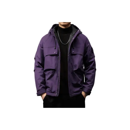 GUISE Осенний Зимний Пуховик Свободный крой Унисекс