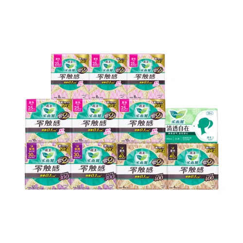 Laurier ZERO Touch Night Wa Day Комбинация Гигиенические прокладки Дружелюбные к коже Wa Дышащий Набор из одиннадцати штук