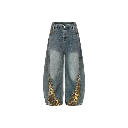 BIXING Blue Unisex Jeans BIXING Синий Унисекс Джинсы