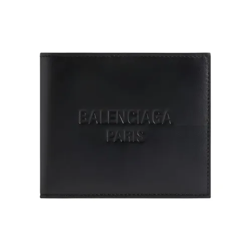 Balenciaga Smooth Calfskin Wallet Men's Black