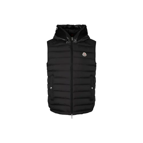 Moncler Мужские жилеты черного цвета