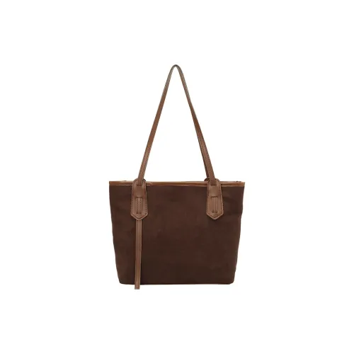 WXRX Замша Сумка на плечо Женская Кофейно-коричневый Хаки Черный