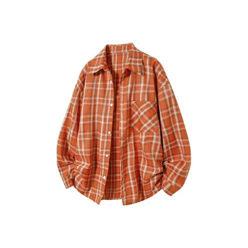 DIBINSAI STUDIO Оранжевый Унисекс Рубашки