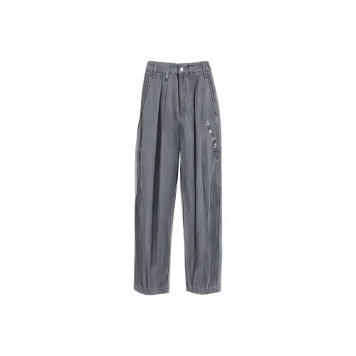 GANGZAI Серые Унисекс Повседневные Штаны