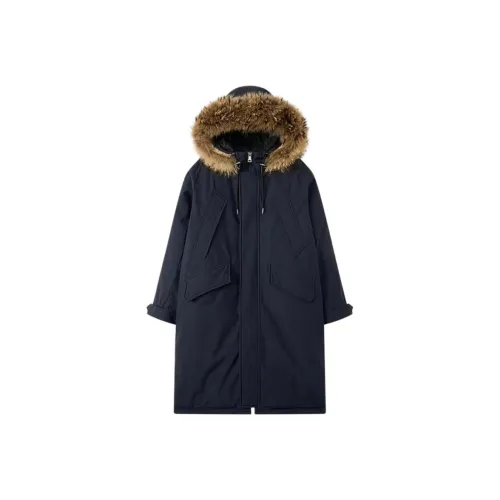 FTTHR Темно-синий Синий Женский Пуховик