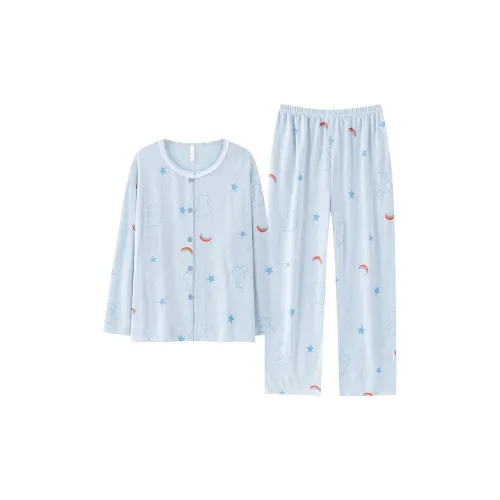 MADALLO Синий Женский Пижамный Комплект
