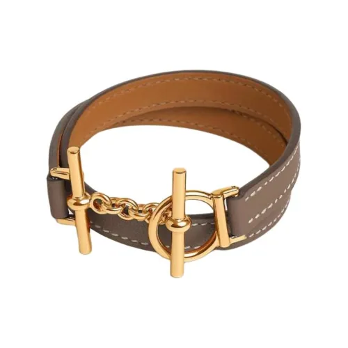 HERMES Swift Телячья кожа Браслеты Женские Тауповый