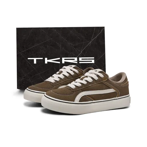 TKRS Износостойкий и Легкий Низкий Топ Скейтборд Кроссовки Мужские Коричневые