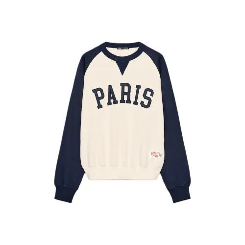 ZARA Морской синий Женские Свитшоты