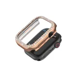 Розовое золото, двойной ромб, вырез