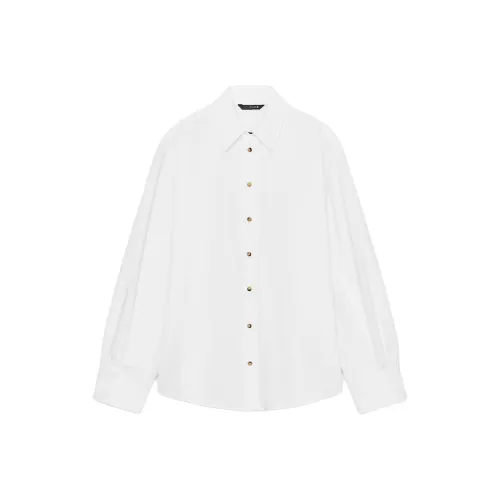 ZARA Белые Женские Рубашки