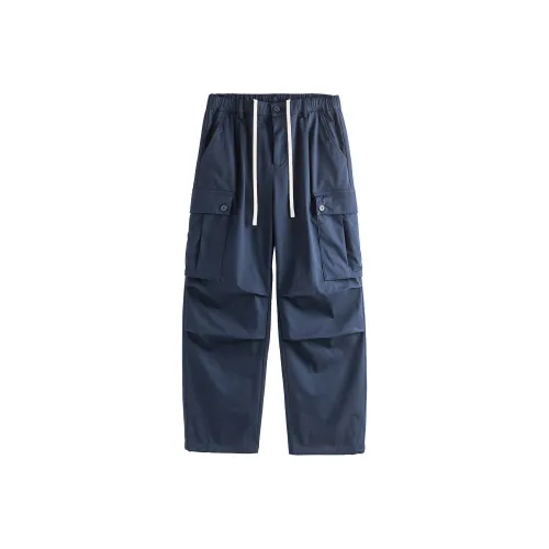 GTHOMME Предосенние Комплекты Мужские Модные Универсальные Брюки Рабочая Одежда Повседневные Брюки Унисекс Темно-Синий