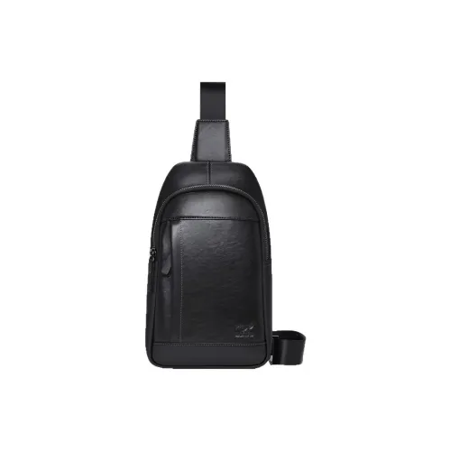 SEPTWOLVES Сумка через плечо из искусственной кожи мужская черная