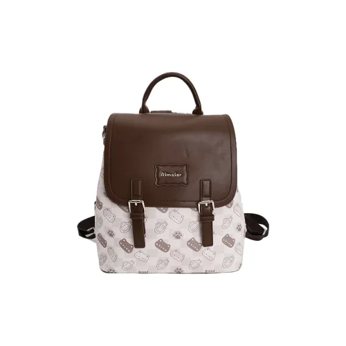 SHIJIA ПУ (полиуретан) Рюкзак Стандартный Женский Кофейный