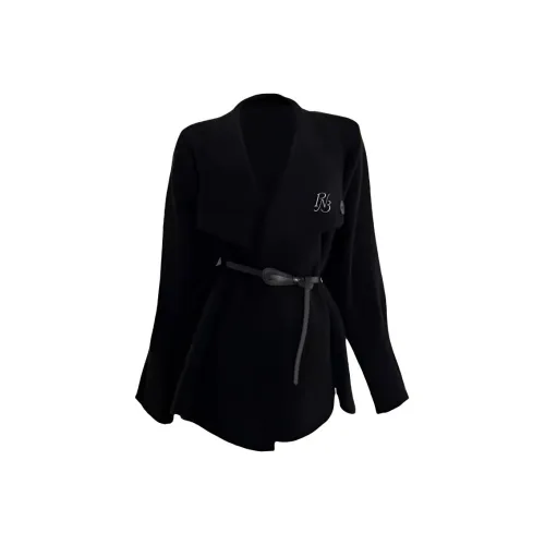 PNVB Черный ремень женское пальто