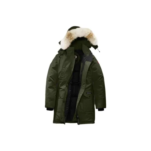 Canada Goose пуховик PARKA пальто зимний женский армейский зеленый