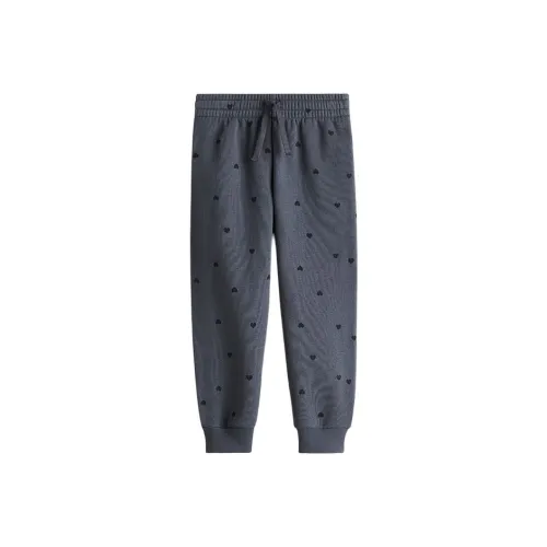 H M Темно-серый Сердце-образный 026 Kids Вязаные Тренировочные Штаны