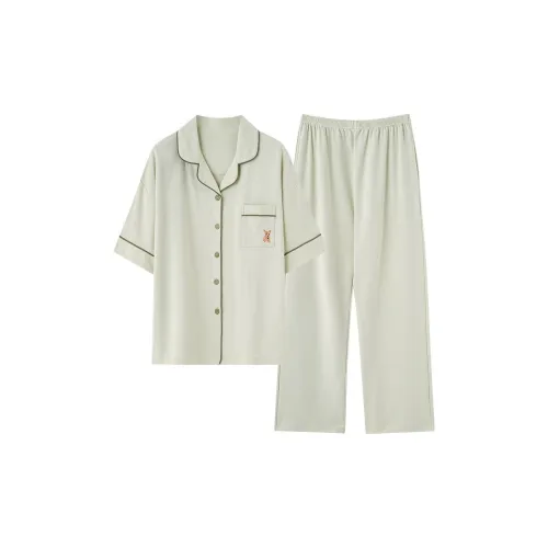 Floating Light Islands Пижама Комплект Женский Светло-Зеленый