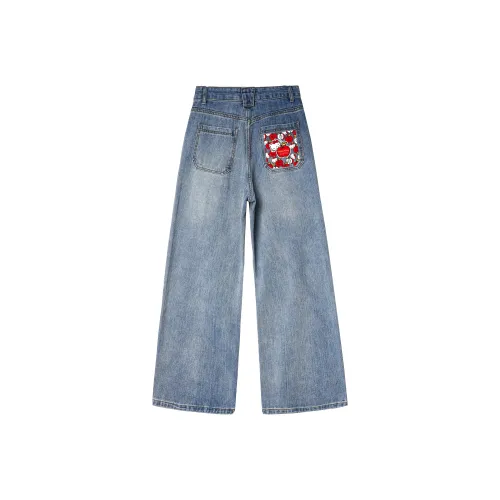 Sanrio x Hello Kitty Hello Kitty SS25 Джинсы Унисекс