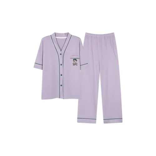 Floating Light Islands Пижама Комплект Женский Фиолетовый