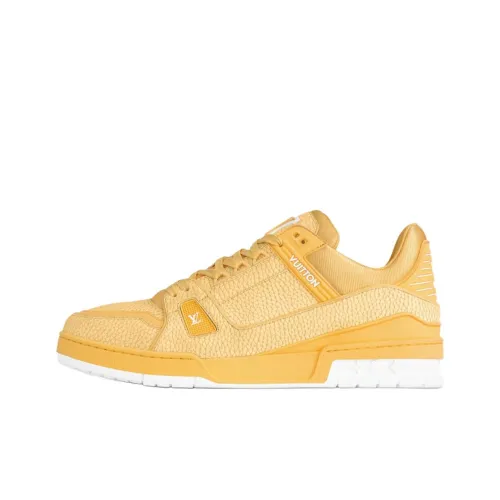 LOUIS VUITTON Тренер Low Топ Скейтборд Кроссовки Женские Желтые