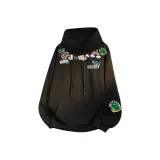 Чёрный [Тяжёлый полиэстер-хлопок] с флисовой подкладкой