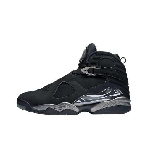 Jordan Air Jordan 8 Винтажные Баскетбольные Кроссовки Унисекс Черные