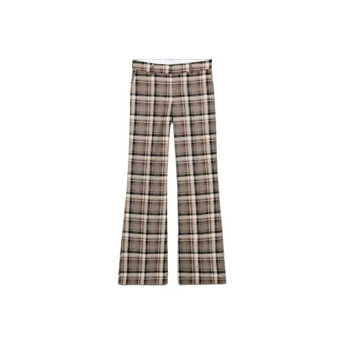 ZARA Khaki Женские Повседневные Брюки