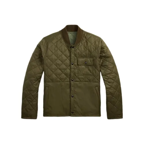 Double RL Оливково-зеленый Мужской пуховик